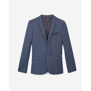 NWT The Kooples Navy Wool Textured Jacket